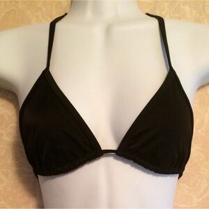 NWOT Victoria’s Secret Triangle Black Bikini Top